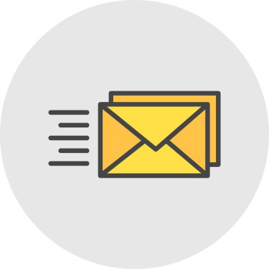 e- posta simgesi, vektör illüstrasyonu basit tasarım