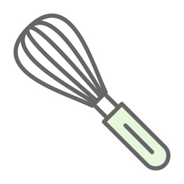 Mutfak çırpma düz vektör çizimi 