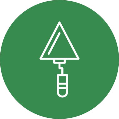 Trowel düz simgesi, vektör illüstrasyonu