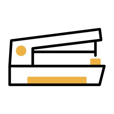 Beyaz bandın izole edilmiş tek bir simgesinin vektör çizimi