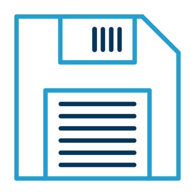 Disket düz web simgesi basit illüstrasyon 