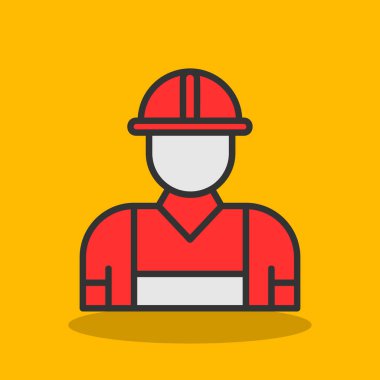 Miğfer vektör illüstrasyonlu mimar. 