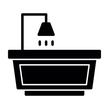 küvet web simgesi basit illüstrasyon 