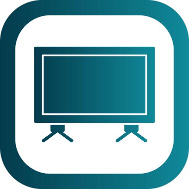 vektör lcd simgesi illüstrasyonu