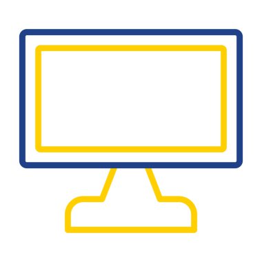 ekran simge vektör çizim 