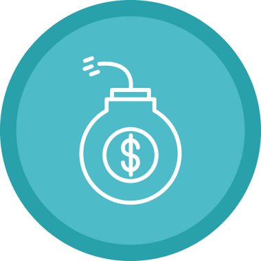 İş ve finans ikonu kavramının vektör illüstrasyonu