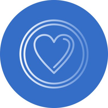 kalp ağı simgesi, vektör illüstrasyonu 