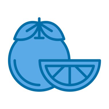 mandalina vektör illüstrasyonu, yiyecek simgesi