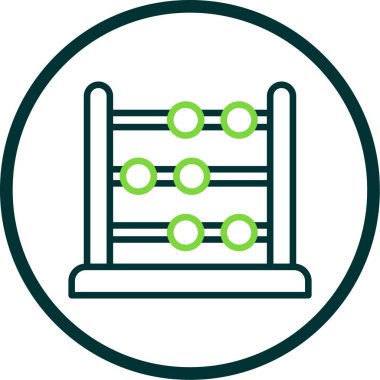 abacus web simgesi vektör illüstrasyonu