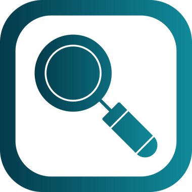 Büyütme cam simgesi vektör illüstrasyonu 