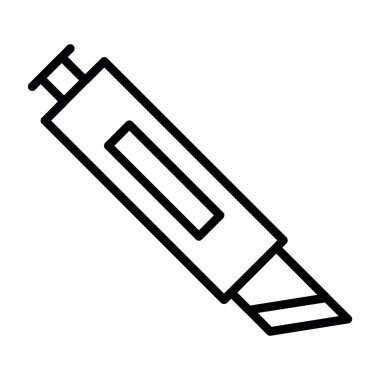 Cutter ağ simgesi vektör illüstrasyonu