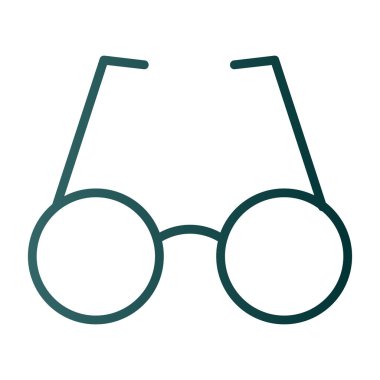 gözlük simgesi, vektör illüstrasyonu 