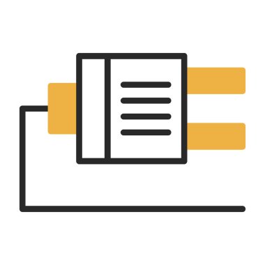 Plug web simgesi, simge illüstrasyonu
