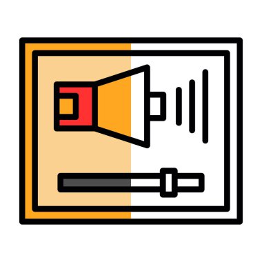 hoparlör vektör illüstrasyonu