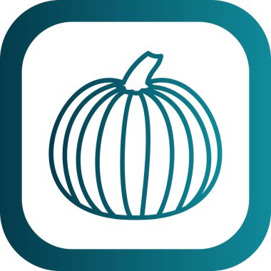 balkabağı ikon vektör çizimi