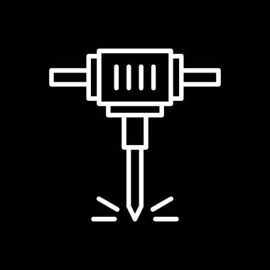 Modern matkap simgesinin vektör illüstrasyonu