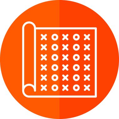 Bir takvim simgesinin vektör illüstrasyonu