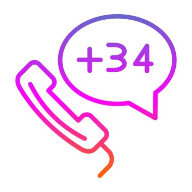 Telefon simgesi vektör illüstrasyonu