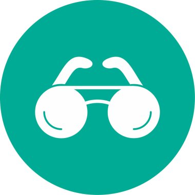 gözlük simgesi, vektör illüstrasyonu 