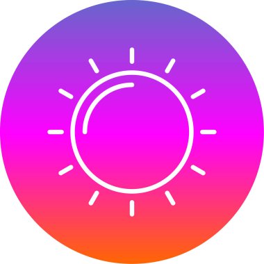 Güneş Simgesi Vektör illüstrasyonu 