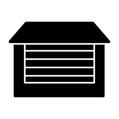 garaj simgesi vektör illüstrasyonu