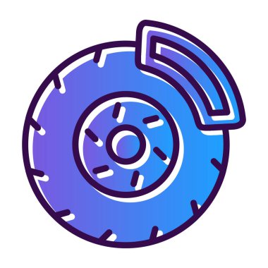 tekerlek onarım renk ikonu vektörü.