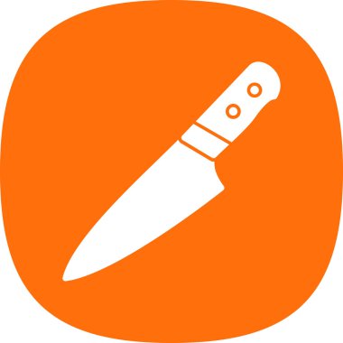 Bıçak düz simgesi, vektör illüstrasyonu 