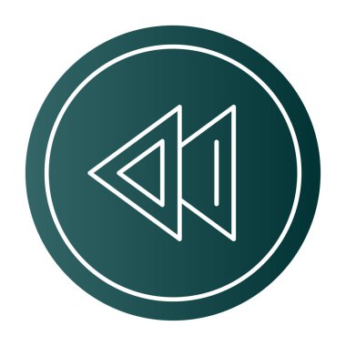 Basit düz illüstrasyon simgesini geri al