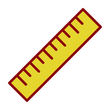 ruler icon, vector illustration simple design