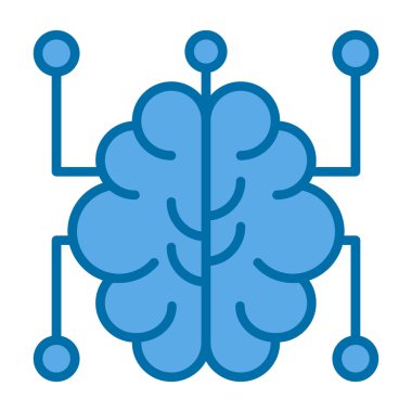 Devre kartı vektör illüstrasyon tasarımlı beyin