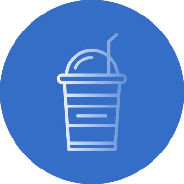 Kokteyl ikonu vektör illüstrasyonu