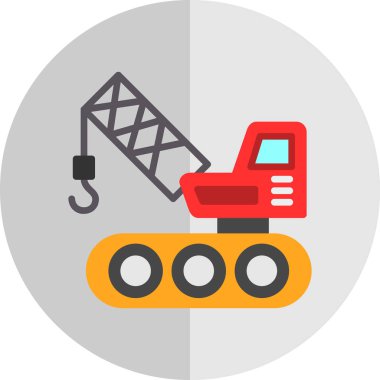 Yapı vinci simgesi web basit illüstrasyon