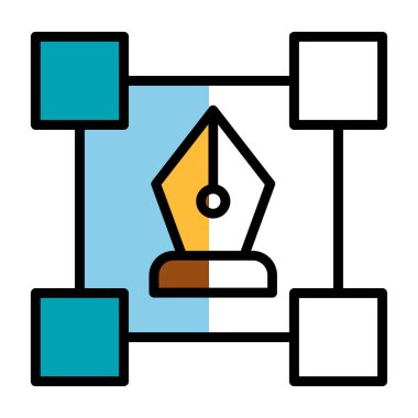 Web için vektör renk web simgesi