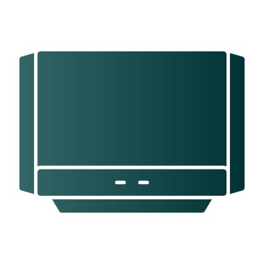 TV simgesi vektör illüstrasyonu 