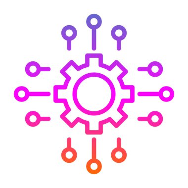 Modern bir simgenin vektör illüstrasyonu