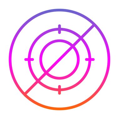 hedef vektör simgesi modern basit illüstrasyon