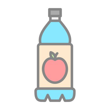 Bir içecek simgesinin vektör illüstrasyonu