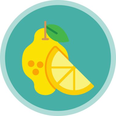lemon. Web simgesi basit illüstrasyon