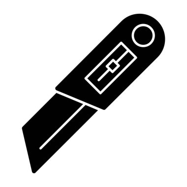 Cutter ağ simgesi vektör illüstrasyonu