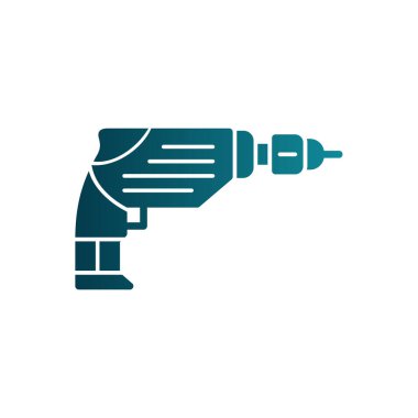 Sondaj makinesi ikon vektör çizimi