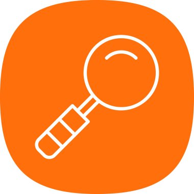 Büyütme cam simgesi vektör illüstrasyonu 