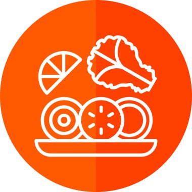 Gıda Web ikonu vektör illüstrasyonu
