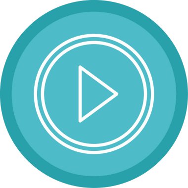 Düğme arayüzü tasarım vektörü illüstrasyonunu oynat