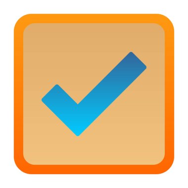 Grafik düz kontrol simgesi vektör illüstrasyonu