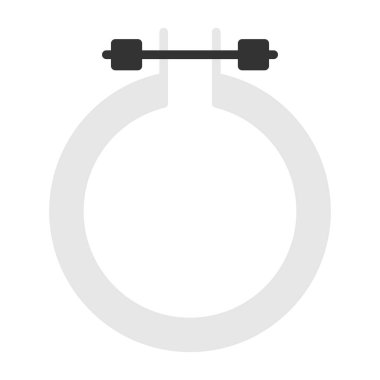 Modern b 'nin vektör illüstrasyonu halat simgesinden yoksun