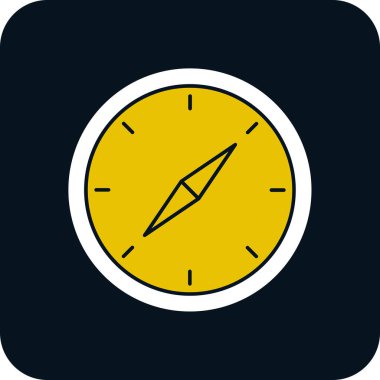 vector illustration of Compass modern icon            