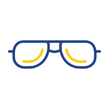 Güneş gözlüklerinin vektör illüstrasyonu modern grafik simgesi                       