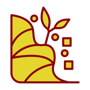 ekoloji yaprağı simgesi, vektör illüstrasyonu