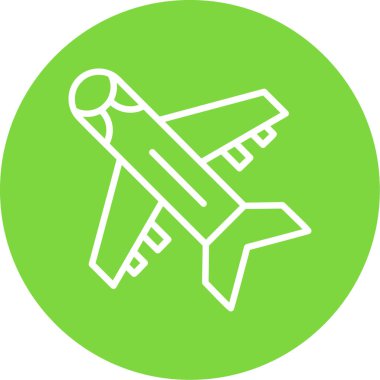 Uçak. Web simgesi basit tasarım                          