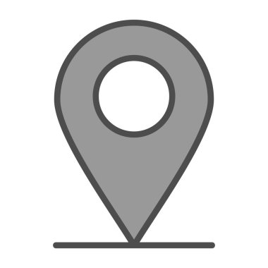 konum pin simgesi vektör illüstrasyonu 